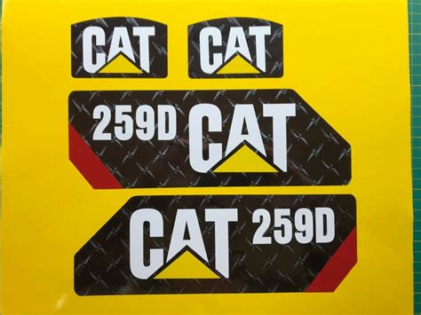 cat skid steer stickers|caterpillar equipment decals.